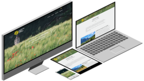 Darstellung der Website von Erschmatt auf verschiedenen Endgeräten