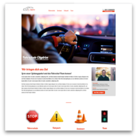 Website template for driving schools