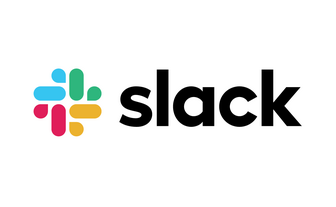 Das Slack-Logo zeigt ein stilisiertes Symbol mit bunten Elementen, das Zusammenarbeit und Kommunikation symbolisiert.