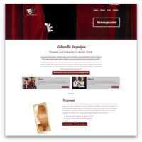 Website template for cultural institutions