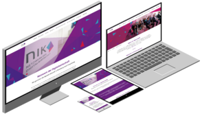 Darstellung der Website von NIK Nürnberg auf verschiedenen Endgeräten