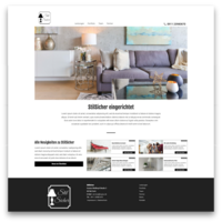 Website template for furnishing and interior design