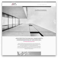 Website template for architects